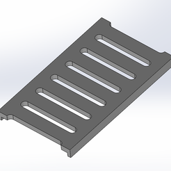 Grille-vue-de-dessus.png STL file Gutter Grate・Template to download and 3D print