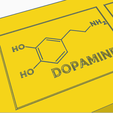 dop.png Dopamine Molecule COOKIE CUT ( Cookie Cutter ) Chemical Chemistry Chemical