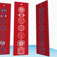 7-chakras-keychain-4.png Seven chakras keychain 3 models