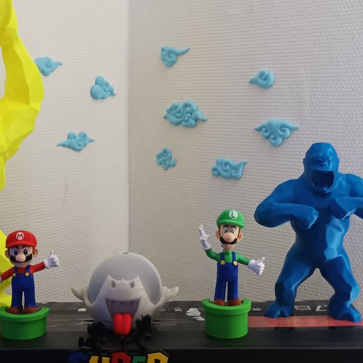 Clouds - 3D wall decor 3D model