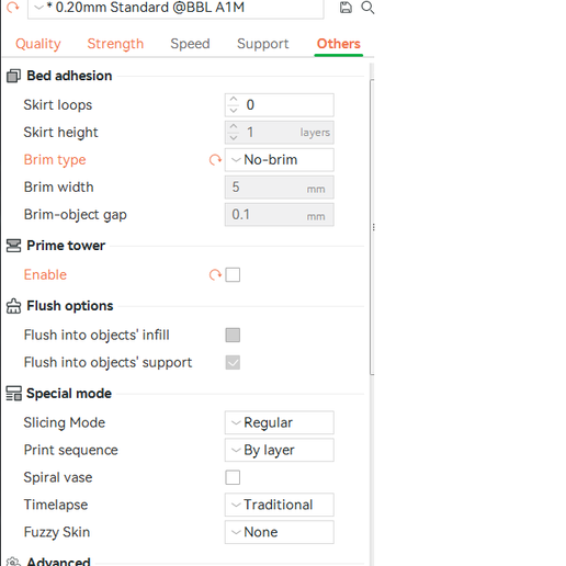 Others.png Flush volumes for Bambu labs