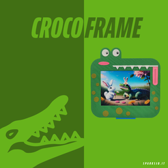 INSTA.png Fichier STL CrocoFrame - Cadre photo・Modèle à imprimer en 3D à télécharger