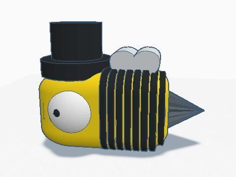 Queen bee Drone Worker bee gatherer bee bumblebee - 3D model önizlemesi