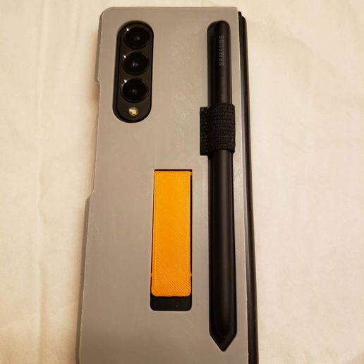 Samsung Galaxy Z Fold 3 Case with Built-in stand and pen slot 3D model