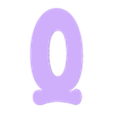 Q.stl Letters and Numbers HIPPIE Letters and Numbers | Logo