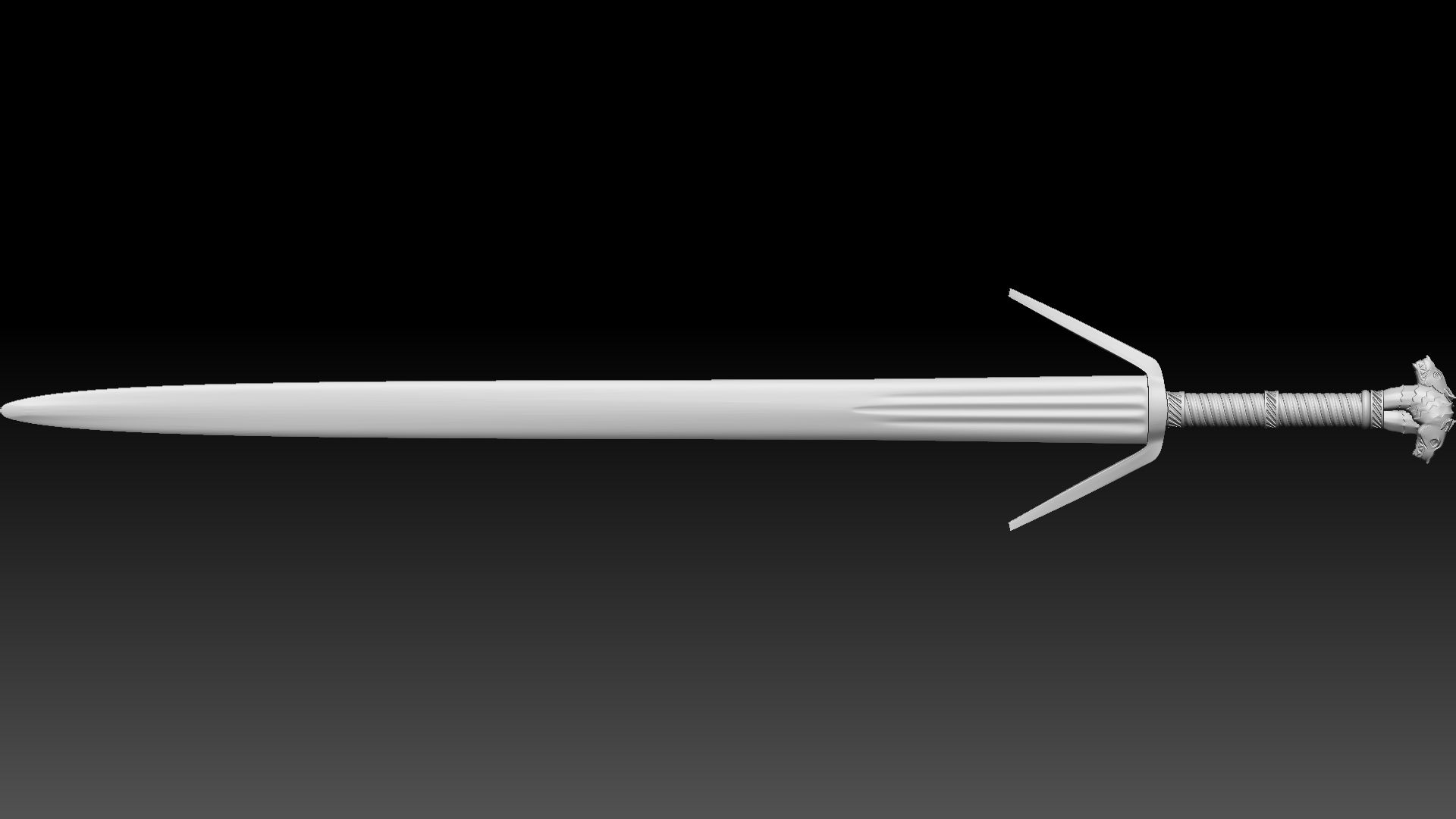 Preview04.jpg 3D-Datei Geralt Silberschwert -The Witcher 3 Version 3D-Druck Modell・Modell zum Herunterladen und 3D-Drucken, leonecastro