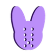 Bunny button.stl Simple Animal Buttons