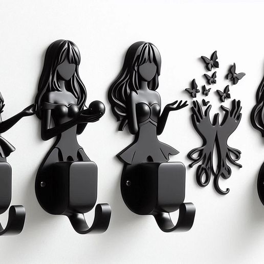 Human Style Hook Wall Mounted Decorative Modern Organizer