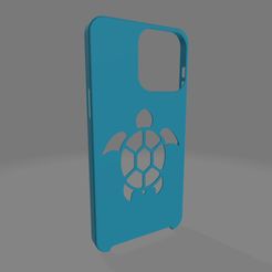 coque-d'iphone-14-pro-max-tortue-1.jpg Fichier STL gratuit Coque d'iphone 14 Pro Max avec motif de tortue de mer.・Design pour imprimante 3D à télécharger