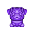 Cute Pug 3D Model.stl Modelo 3D de um Pug bonito