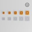 product_5200-02_overview.jpg Mandala Stamp Tile Set, 5 Sizes, Geometric Art Pattern, Perfect for Clay & Cookies
