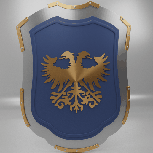 eagle shield2.png Medieval Eagle Emblem Shield 3d model