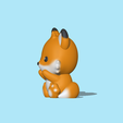 Cute Fox (1).PNG 3D file Cute Fox・3D printable model to download