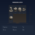 04_dimensions.png Night Light Collection - 5-Model STL Bundle
