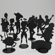 render_siluetas.png Silhouette des personnages Pixar
