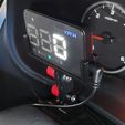 2_-_side_view_with_HUB.jpg Holder for GPS-A5 HUD (Head Up Display for vehicle Speed)