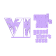 all.stl GTA 6 Grand Theft Auto VI logo Stand Decor