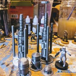 Printed.jpg Free STL file Star Wars Legion Terrain - Moisture Vaporator・3D printable model to download