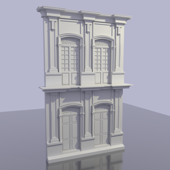 facade_render1.png STL file Neoclassical Facade・3D printing idea to download