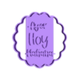 AyerHoyManana.stl Cortador de biscoitos HOJE