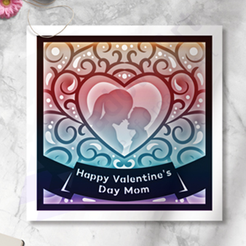 38fc45bffb3294bd96b68785cb8156d8.png Archivo STL Valentine's Day Mom Heart 3D Shadow Box・Modelo imprimible en 3D para descargar