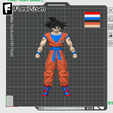 Flexi-Town-Goku,-I2.png Flexi Goku, Kakarot, Dragon Ball Z Collection, figurine articulée, 3mf inclus