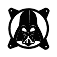 dartvader.png Dart vader Cooler fan grill pc fan cover