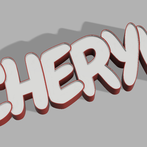 bright name Cheryl 3D model