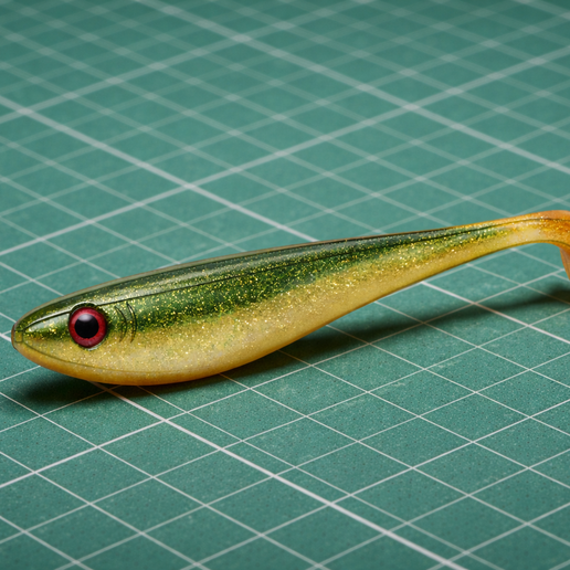 🎣 Soft lure counter mould・ STEP File for 3D printing・Cults