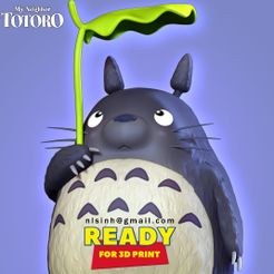 Totoro_thumb2.jpg Archivo 3D Fanart de Totoro・Diseño de impresora 3D para descargar
