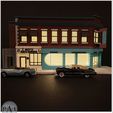 0011.jpg BACK TO THE FUTURE INSPIRED- LOU'S CAFE 1/64 SCALE - HOT WHEELS COMPATIBLE