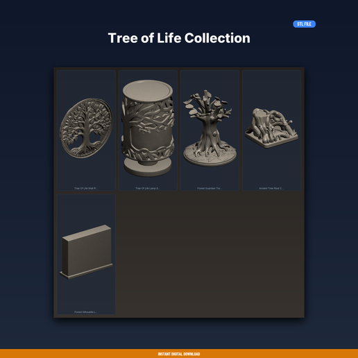 Tree of Life Collection - 5-Model STL Bundle