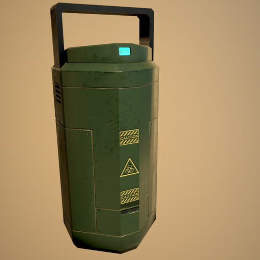 Sci Fi Containment Flask - 3D model önizlemesi