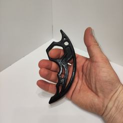 STL file Brass Knuckles Self Defense Tiger Claw 🐅・3D printing