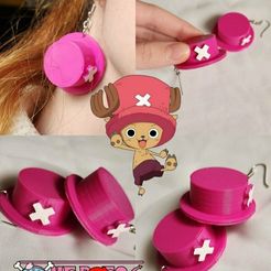 c3c260dc26da1113e56184f283b51f5117833af3f7d9a3c6915a0ab8ed61d47212980.jpg STL file Chopper Hat One Piece Hoops・3D printer model to download