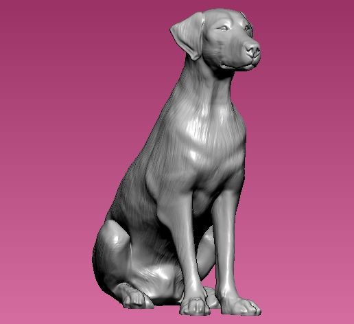 Dobermann Hund Figur Statue Lebensgroß
