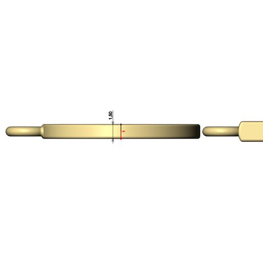 Flat-wire-bracelet-chain-toggel-clasp-09.jpg Fermoir à bascule en fil métallique plat Modèle à imprimer en 3D