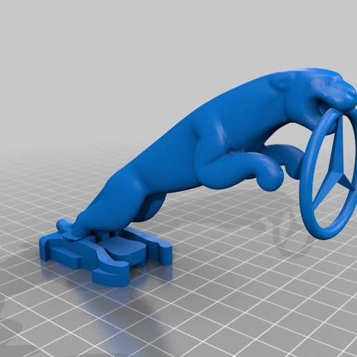 JaguART - einen mercedes benz (stern) reissen - 3D model önizlemesi