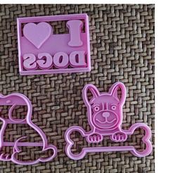Prints.jpg 3D file Dogs COOKIE CUTTERS SET・3D printable model to download