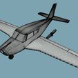 Piper_PA-24_Wireframe.jpg Piper PA-24 Comanche - 3D Printable Model (*.STL)