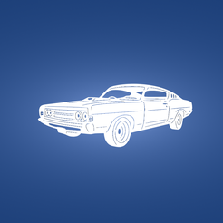 изображение_2022-05-08_122440136.png Decorative mural, wall decoration, panno, Dodge Charger, Muscle Car