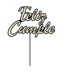 Feliz-Cumple-Contorno.png Happy Birthday Cake Topper with Outline
