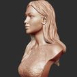 04.jpg Gigi Hadid portrait sculpture 3D print model