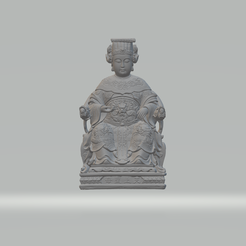 1.png STL file Chinese Our Lady of Heaven 3D print model・3D printer design to download