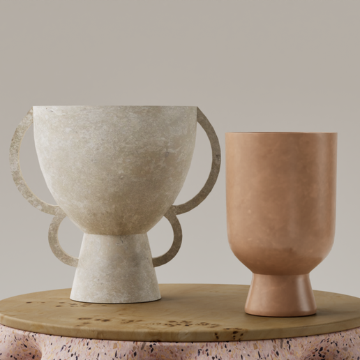 Decorative vases - vases - glasses 3D model