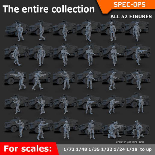 🫡 SPEC OPS ALL COLLECTION・ STL File for 3D printing・Cults