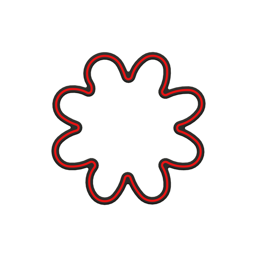 Daisy 8 Petal Cookie Cutter STL File - 4 inches