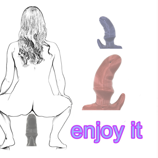 female male girl anal vaginal double plug to wear butt stretcher massager prostate ass avp-317 3d print flex or silicone