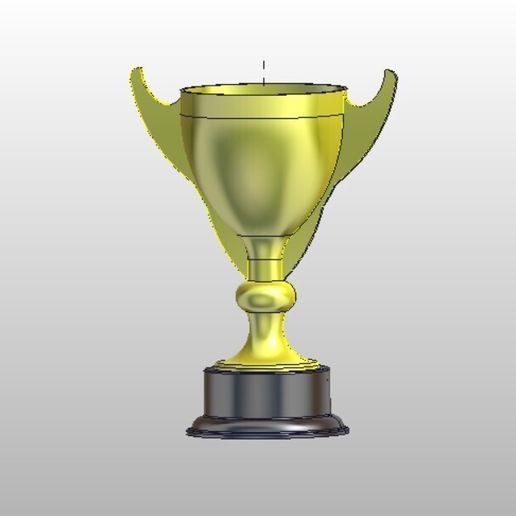 trophy 4, possable with text 220mm 3D model
