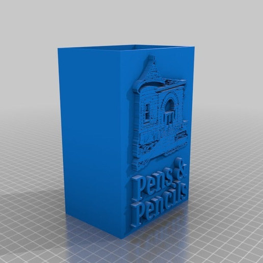 Paola Free Library Pencil Holder - 3D model önizlemesi